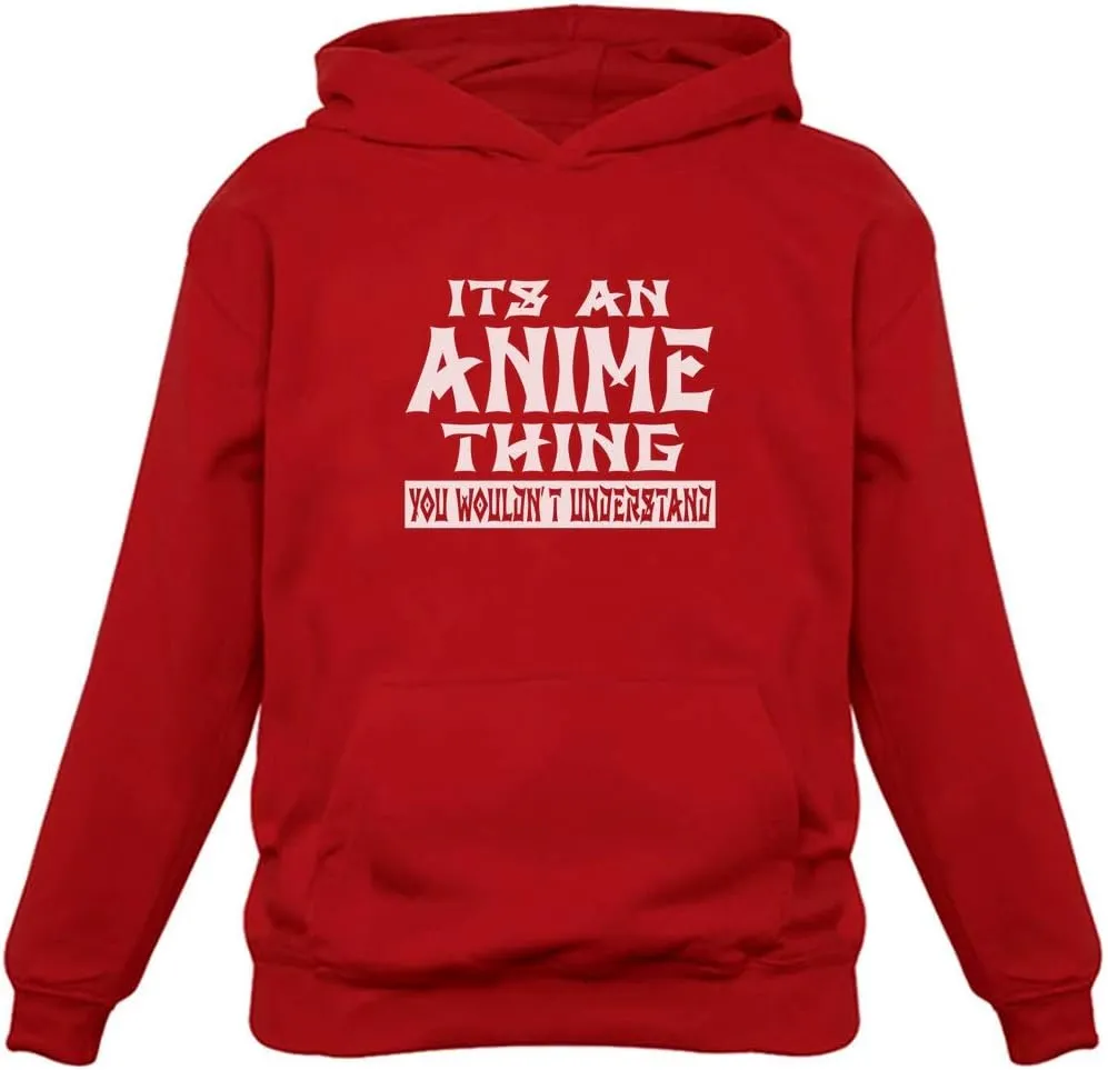 Tstars It's an Anime Thing You Wouldn't Understand Hoodies for Women Teen Girls Manga Novelty Pullover Hoodies