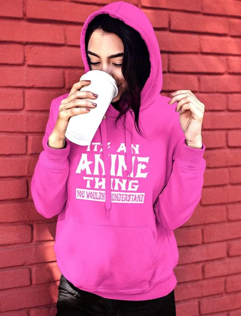Tstars It's an Anime Thing You Wouldn't Understand Hoodies for Women Teen Girls Manga Novelty Pullover Hoodies