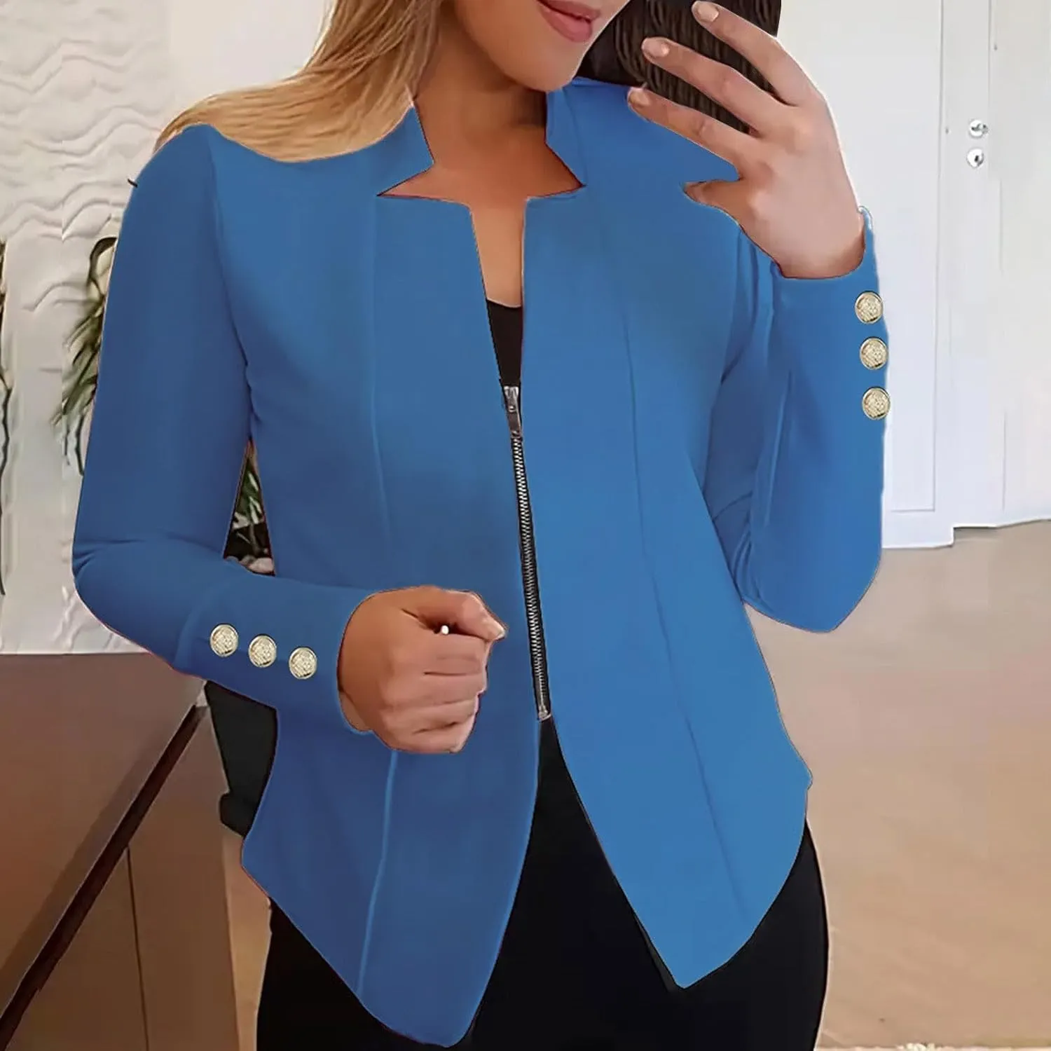 Tweed Blazers for Women Business Women's Coat Open Front Causal Lightweight Blazer Fit It Oversized Jackets