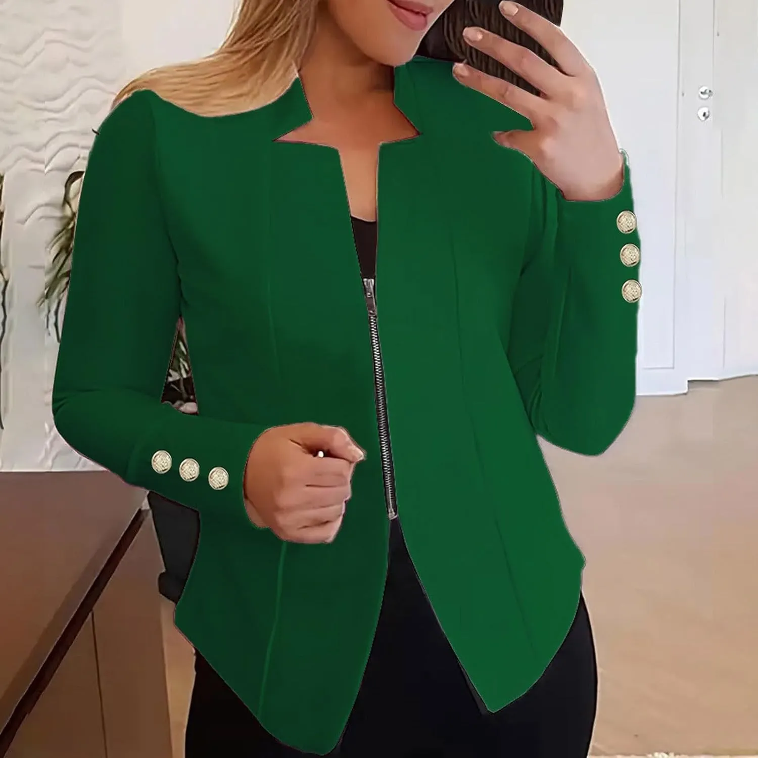 Tweed Blazers for Women Business Women's Coat Open Front Causal Lightweight Blazer Fit It Oversized Jackets