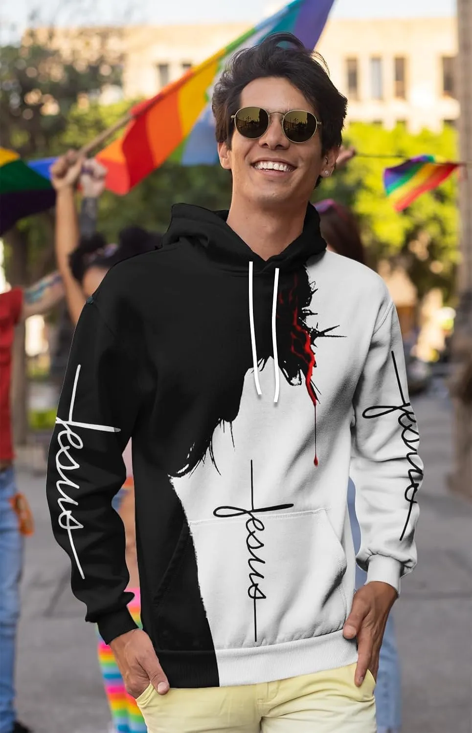 Unisex 3D Realistic Printed Novelty Hoodies for Men Women Cool Graphic Hooded Sweatshirt