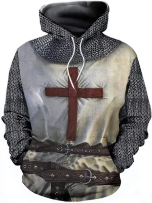 Unisex 3D Realistic Printed Novelty Hoodies for Men Women Cool Graphic Hooded Sweatshirt