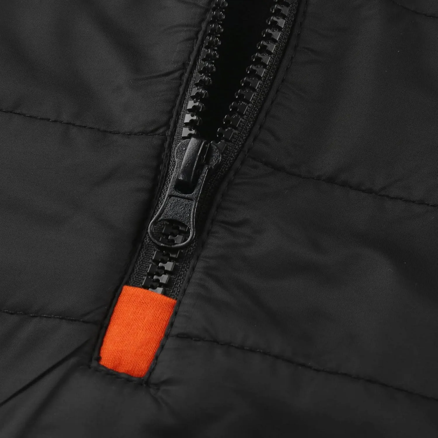 Warm Hoodies For Men Zip Up Hoodies Slim Fit Color Block Quilted Sweatshirts Jacket With Zipper Pockets