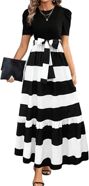 Wedding Guest Dresses for Women,Womens Easter Dresses Plus Size Spring Summer Wrap Dress for Women 2025 A Line