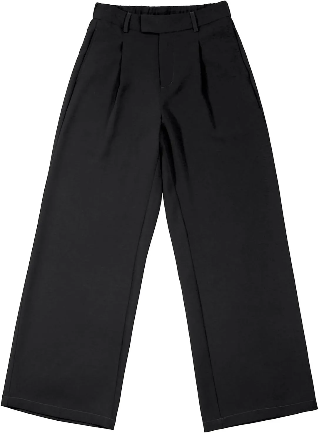 Wide Leg Pants for Women High Elastic Waisted Business Casual Work Trousers Straight Office Pants with Pockets