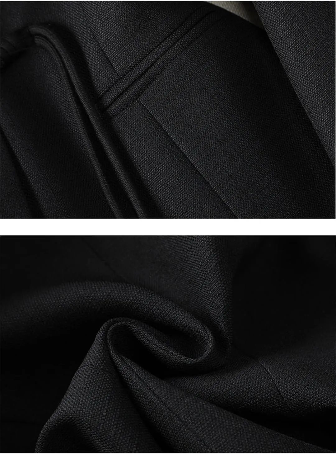 Women Beige Black Blazers Business Work Wear Long Sleeve Single Button Formal Jacket