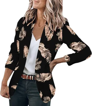Women Blazers Fashion Dressy Business for Women Jackets Long Sleeve Work Lightweight Top Soft With Pockets Blazer