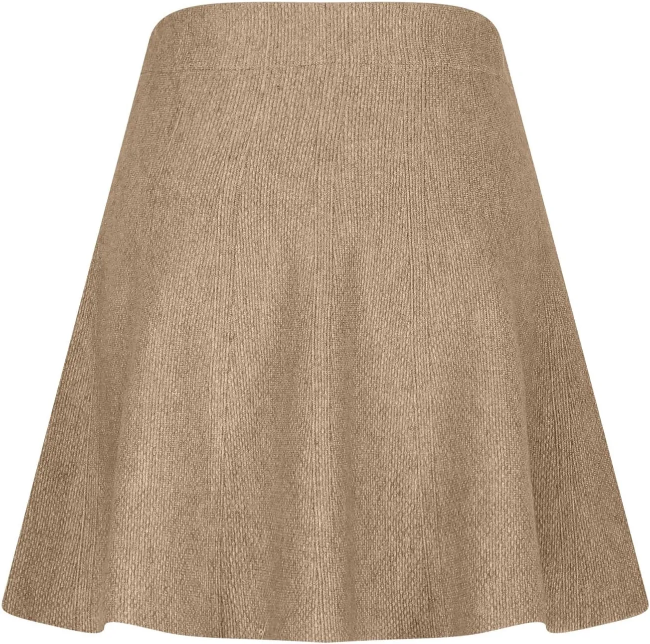 Women Elegant Skorts 2025 Fashion Stretch High Waist Flared Mini Skater Skirts Casual Solid Color Pleated Mini Skirt