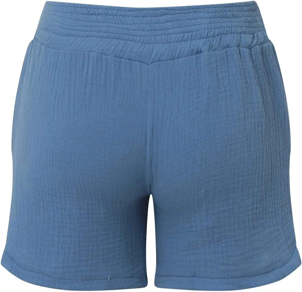 Women Layered Pleats Maternity Shorts Underbelly Drawstring Elastic Waist with Pockets Comfy Casual Beach Shorts