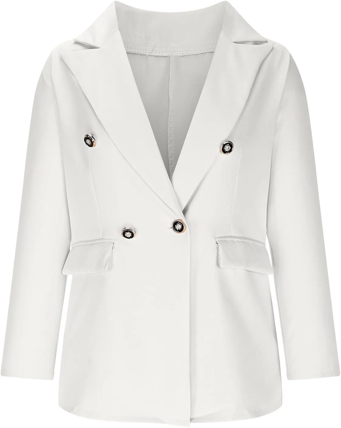 Women Long Sleeve Blazer Solid Color Work Office Open Front Casual Jackets Lightweight Comfy Trendy 2025 Outfits