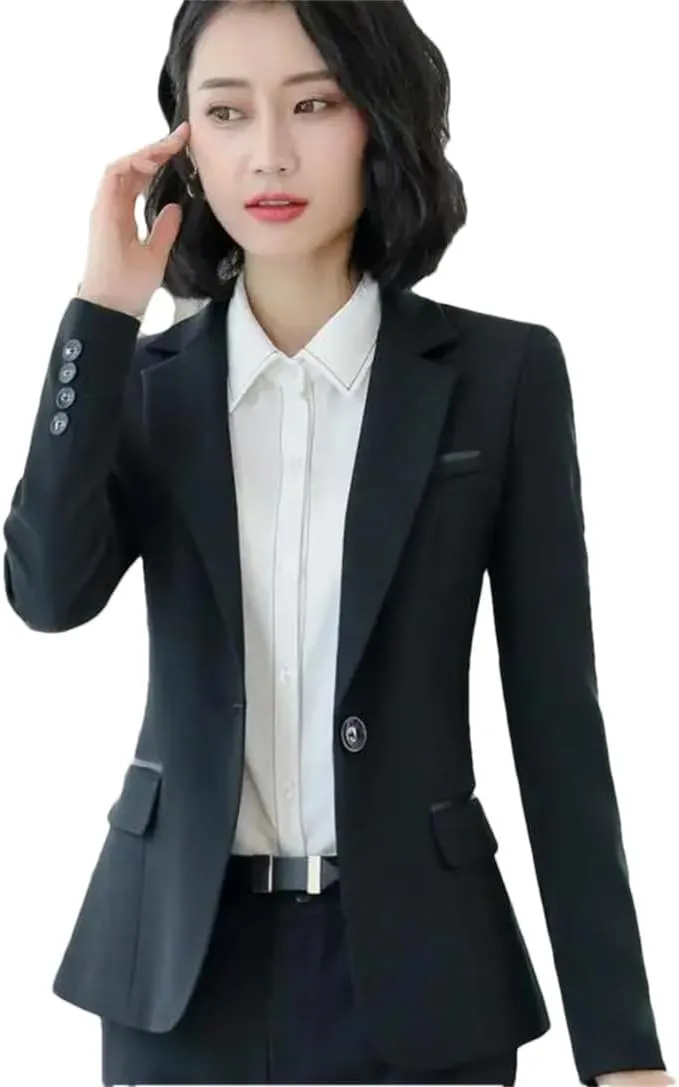 Women Office Ladies Formal Outerwear Work Tops Blazers and Jackets
