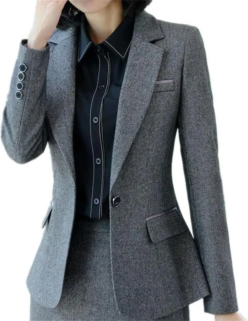 Women Office Ladies Formal Outerwear Work Tops Blazers and Jackets