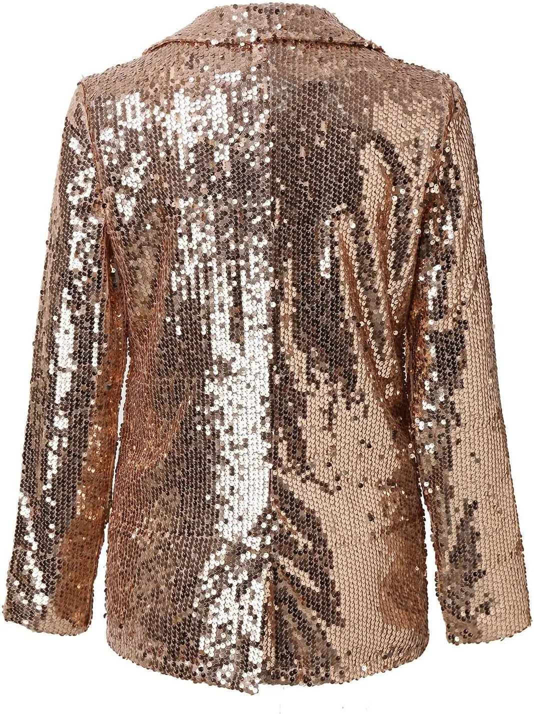 Women Sequins Blazer Sequin Jacket Casual Long Sleeve Glitter Party Shiny Lapel Coat Jacket Women Plus Size