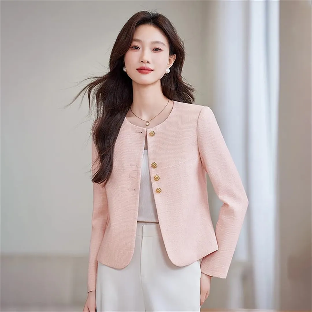 Women Suit Coat Outerwear High End Office Blazers Tops Jackets