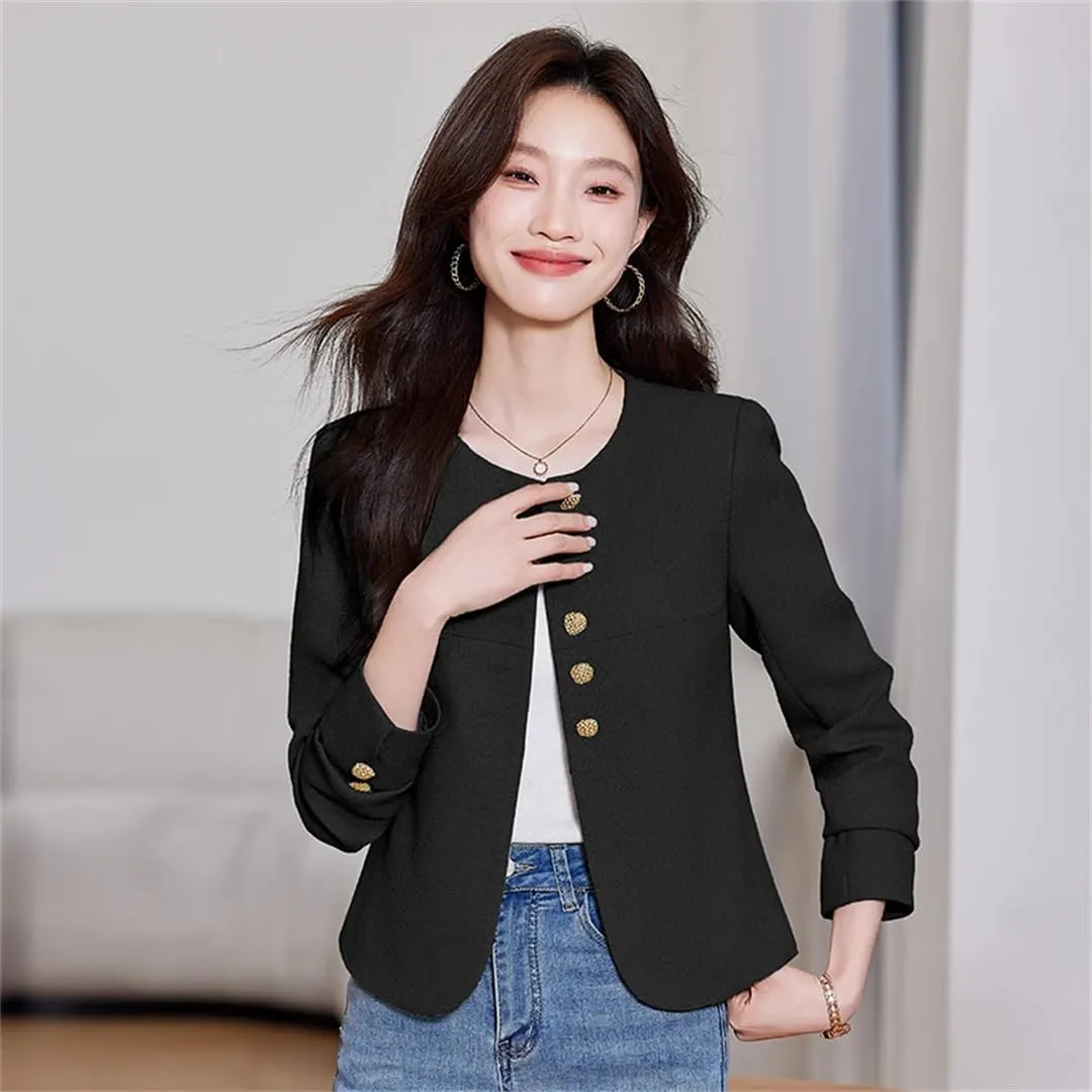 Women Suit Coat Outerwear High End Office Blazers Tops Jackets