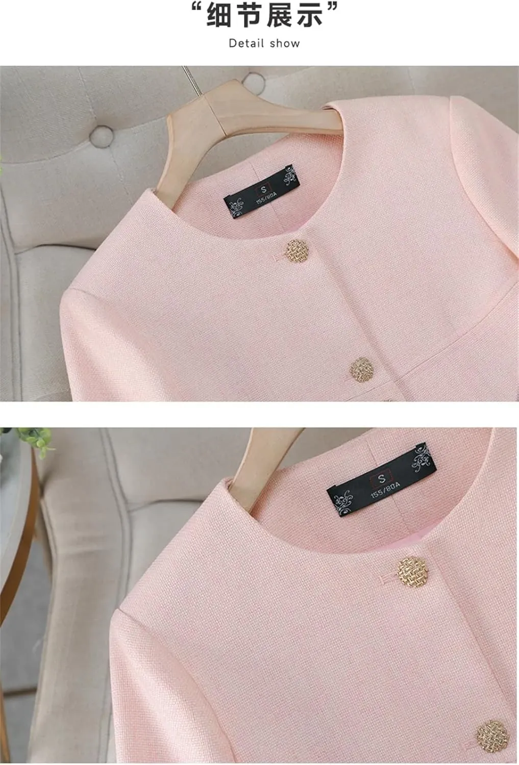 Women Suit Coat Outerwear High End Office Blazers Tops Jackets