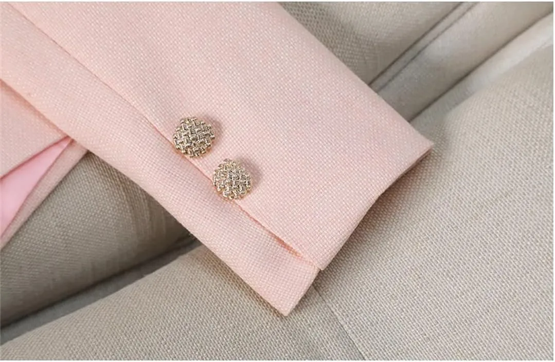 Women Suit Coat Outerwear High End Office Blazers Tops Jackets