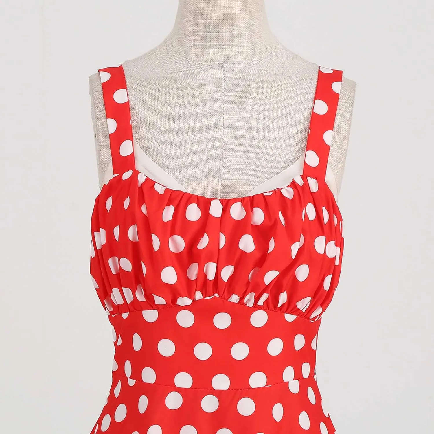 Women Vintage Sleeveless Solid Floral Ruched Summer Cute A-Line Flowy Swing Midi Dress Beach Dresses