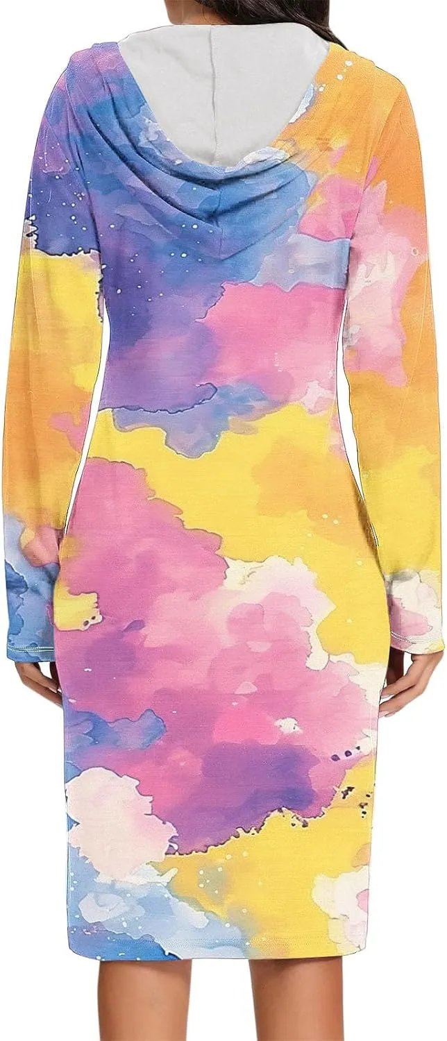 Women's 2024 Fall Dresses Long Sleeve V Neck Floral Dress Flowy Casual Dress Midi Dress Shift Long Dress