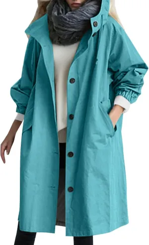 Women's 2025 Plaid Shacket Jacket Casual Button Wool Blend Winter Tartan Trench Coat With Pockets