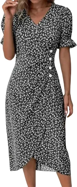 Womens 2025 Summer Dresses Floral Eyelet White Petite Sundresses Spring Midi Floral Maxi Church Work Vacation Dresses