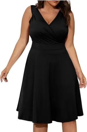 Women's 2025 Summer Sleeveless Ruched Waist Flowy A Line High Low Midi Cocktail Party Dress