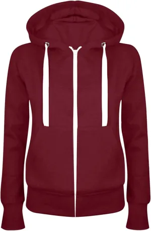 Womens Active Zip Up Hoodies with Pocket Fall Fashion Long Sleeve Hooded Sweatshirts Casual Loose Lightweight Jackets