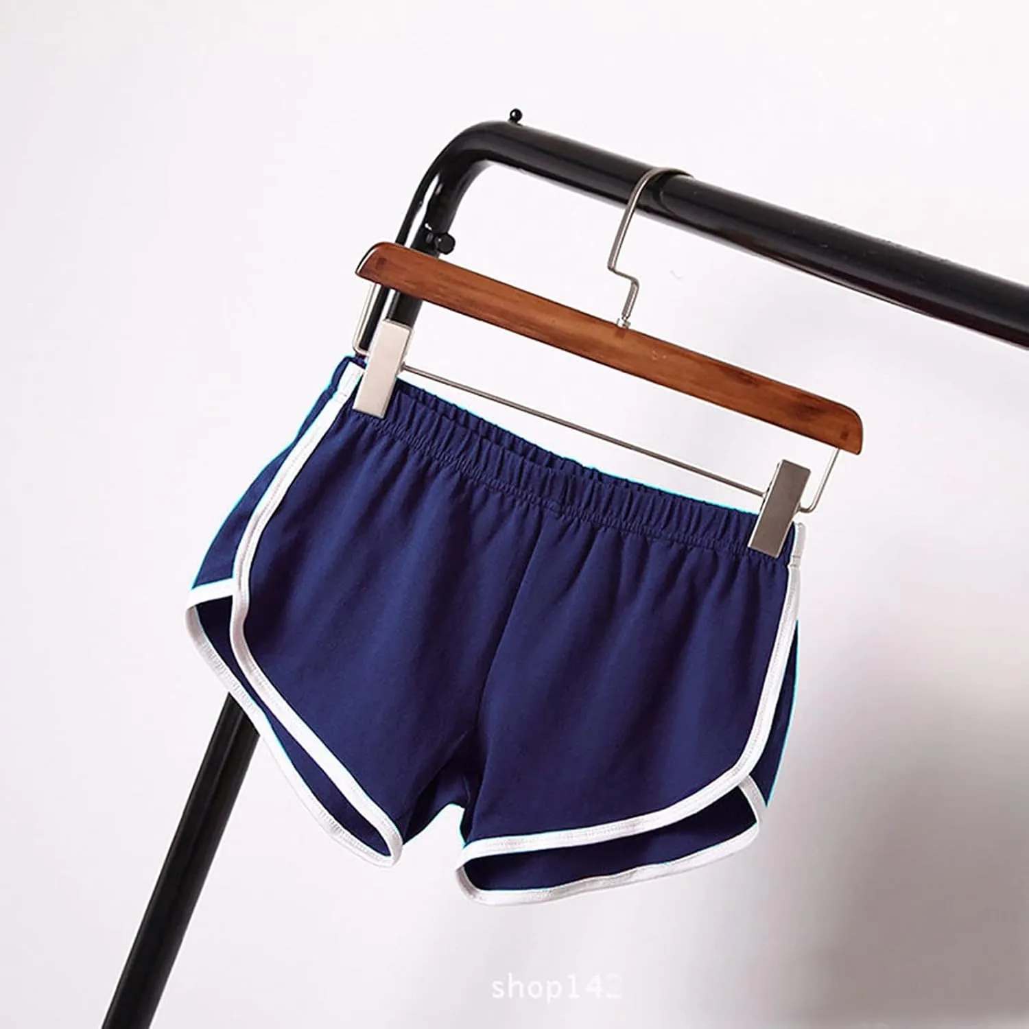 Women's Athletic Shorts High Waisted Running Shorts Pocket Summer Sporty Gym Elastic Workout Running Clothing