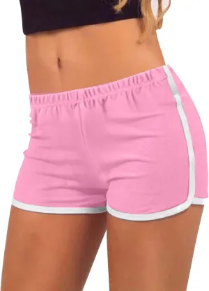 Women's Athletic Shorts High Waisted Running Shorts Pocket Summer Sporty Gym Elastic Workout Running Clothing