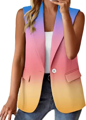 Womens Black Blazer Business for Women Blazers Buttonn Causal Vintage Jacket Pluse Size With Pockets Jacket