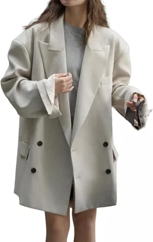 Women's Blazer Jacket Autumn Vintage Long-Sleeve Suits