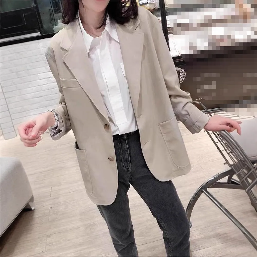 Women's Blazer Jacket Casual Vintage Slim Suits for Women