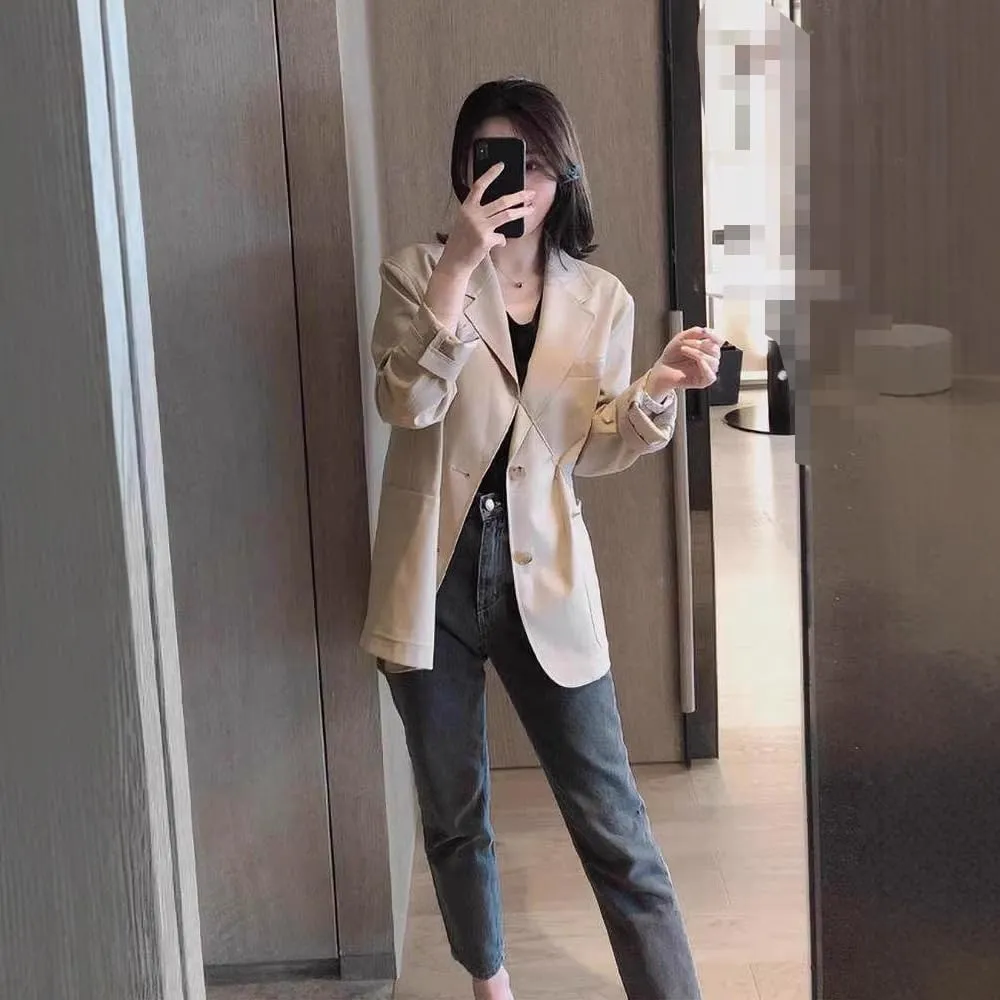 Women's Blazer Jacket Casual Vintage Slim Suits for Women