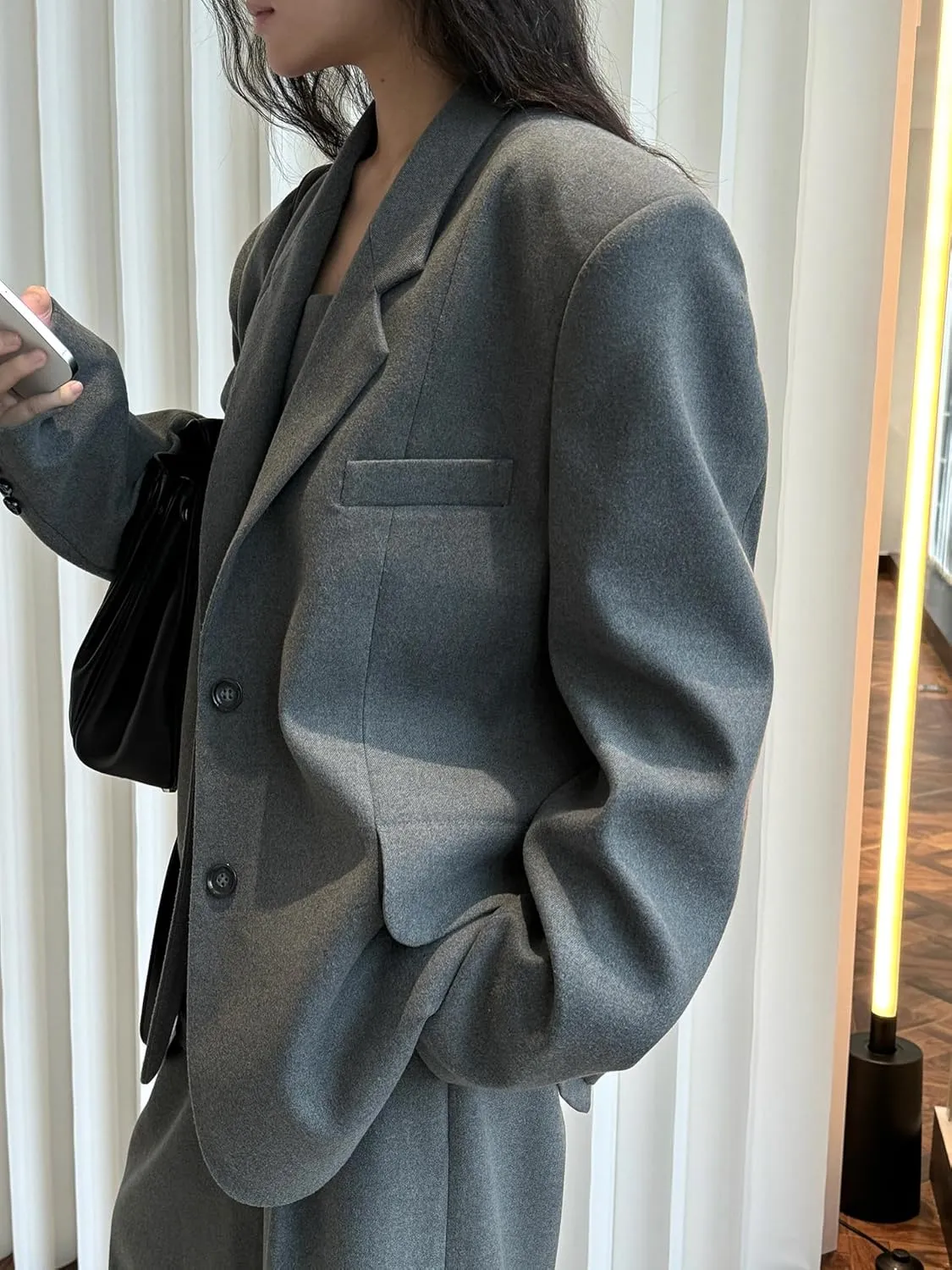 Women's Blazer Jacket Spring French Vintage Casual Suits