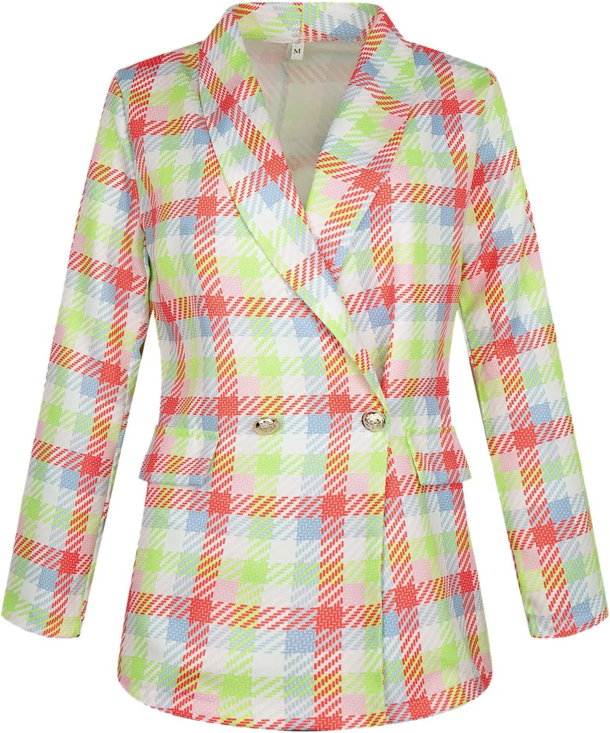 Womens Casual Light Weight Thin Jacket Slim Coat Long Sleeve Blazer Office Business Coats Plaid Down Lightweight Women