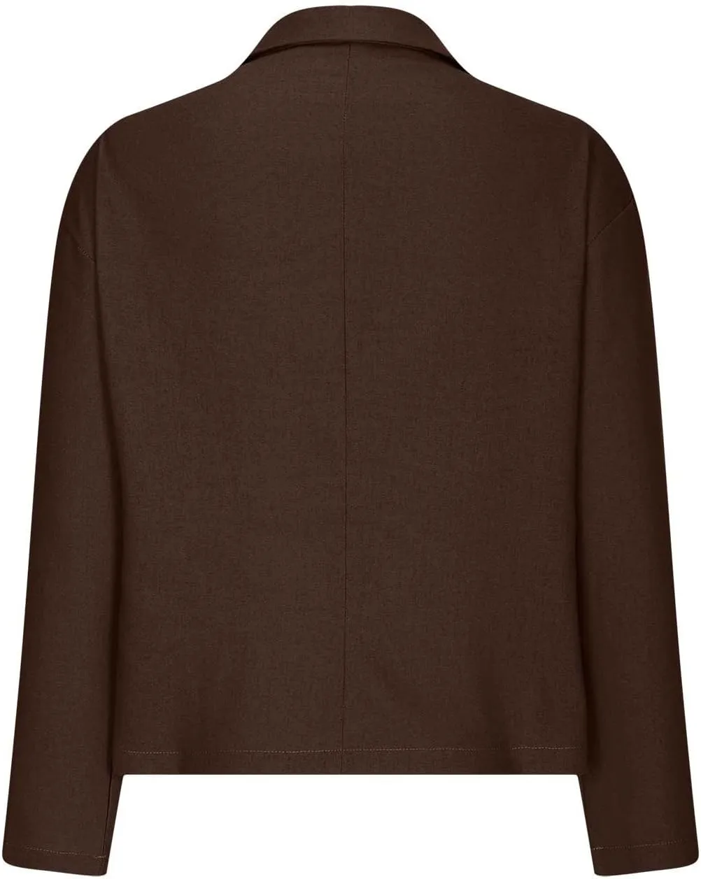 Women's Cotton Linen Blazer Long Sleeve Jacket Summer Lightweight Lapel Button Suit Ladies Business Casual Clothes
