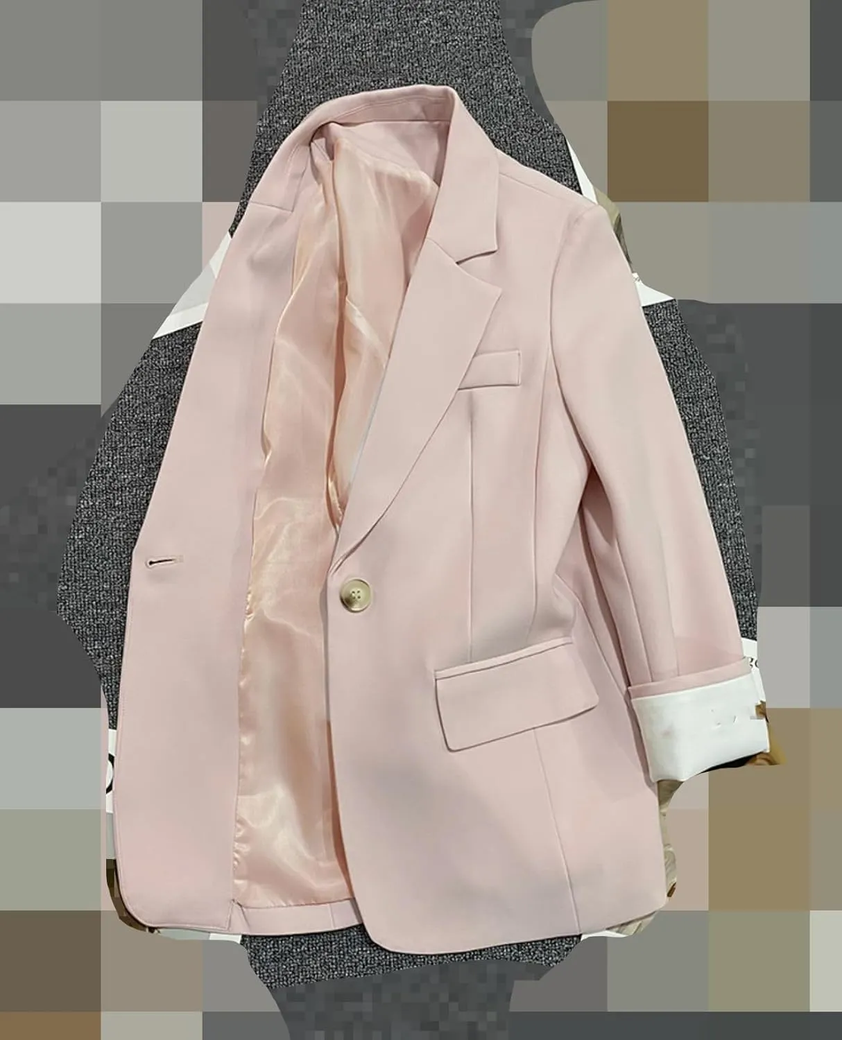 Women's Formal Blazer Jacket Spring Autumn Loose Suits