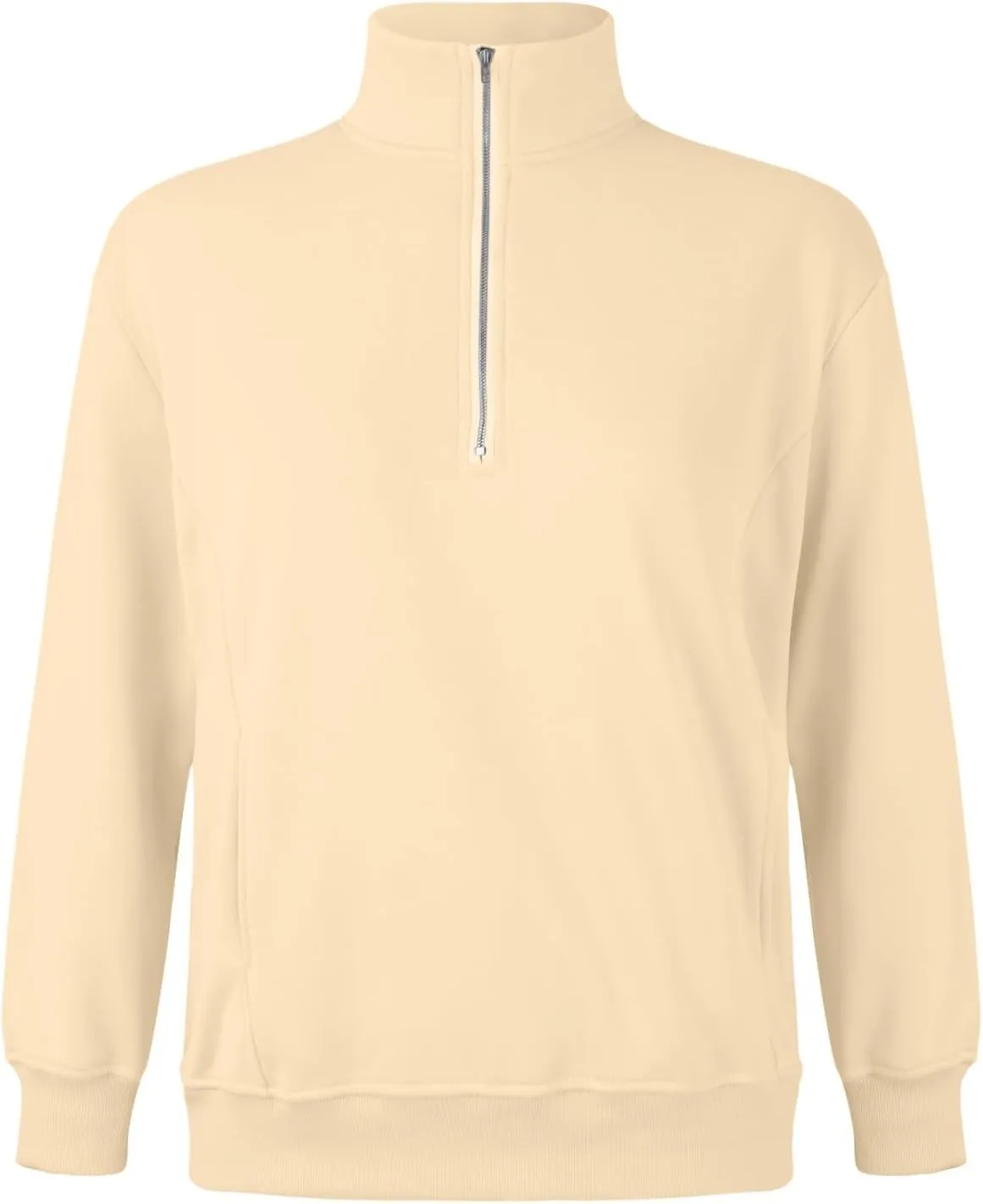 Womens Half Zip Sweatshirts Oversized Loose Long Sleeve Fleece Trendy Pullover Workout Warm Tops with Pocket