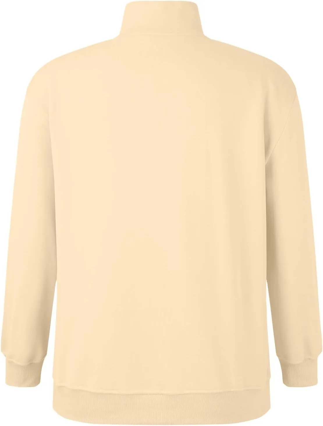 Womens Half Zip Sweatshirts Oversized Loose Long Sleeve Fleece Trendy Pullover Workout Warm Tops with Pocket