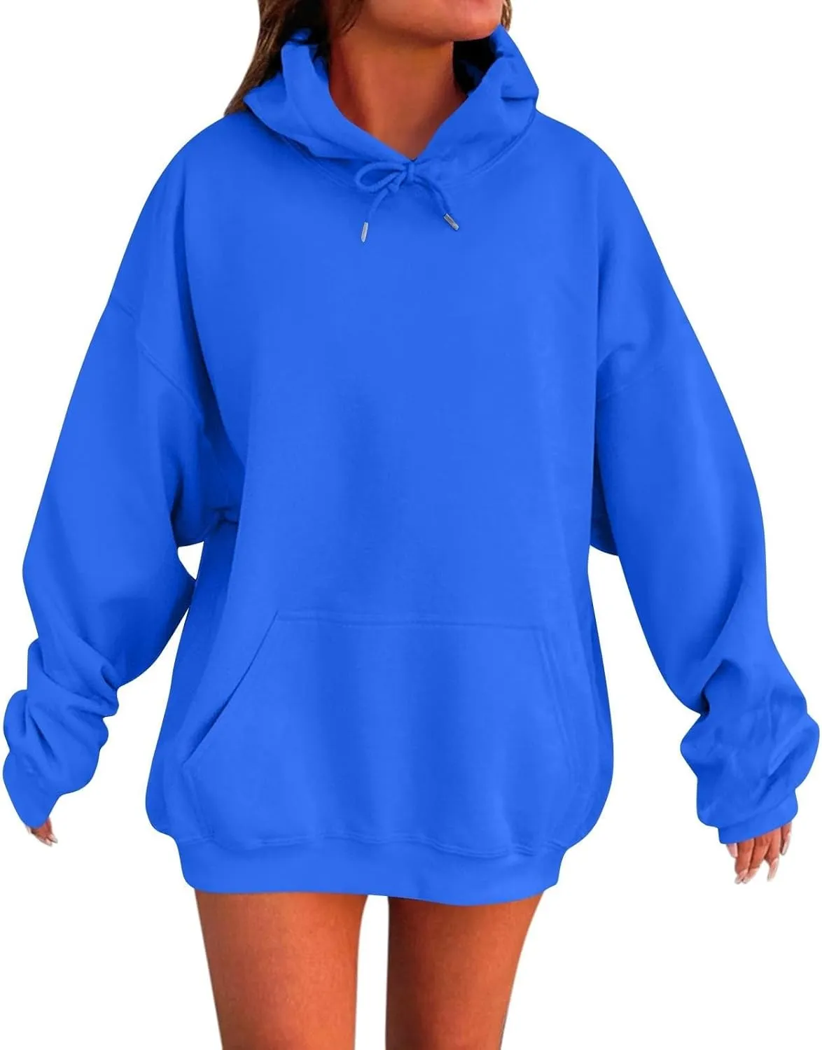 Womens Oversized Hoodies Sweatshirts Fleece Hooded Pullover Fall Outfits Tops for Women Trendy Y2k Clothes