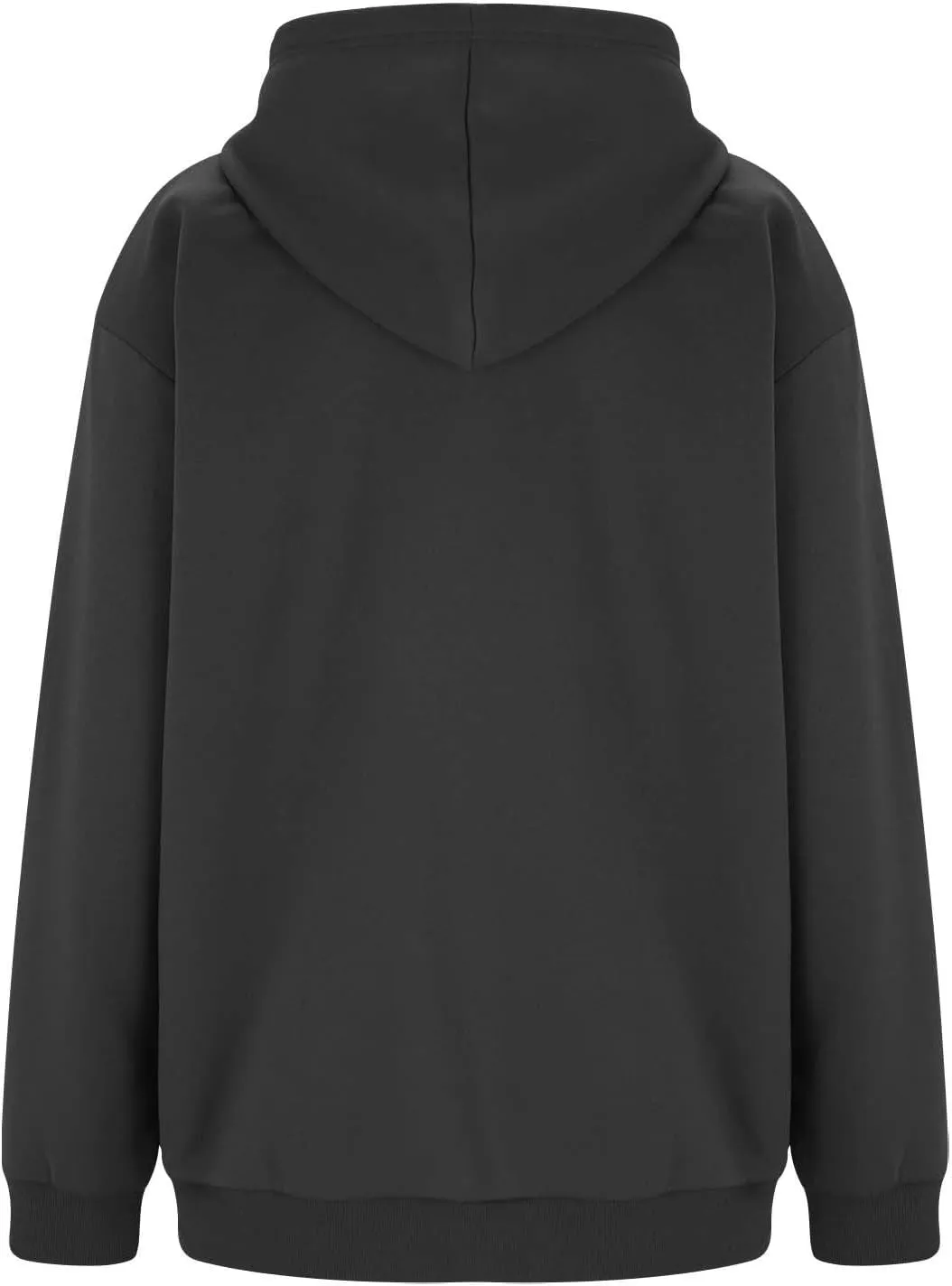 Women's Oversized Sweatshirts Loose Fit Winter Casual Trendy Long Sleeve Zipper Hooded Solid Fleece Cardigan, S-2XL