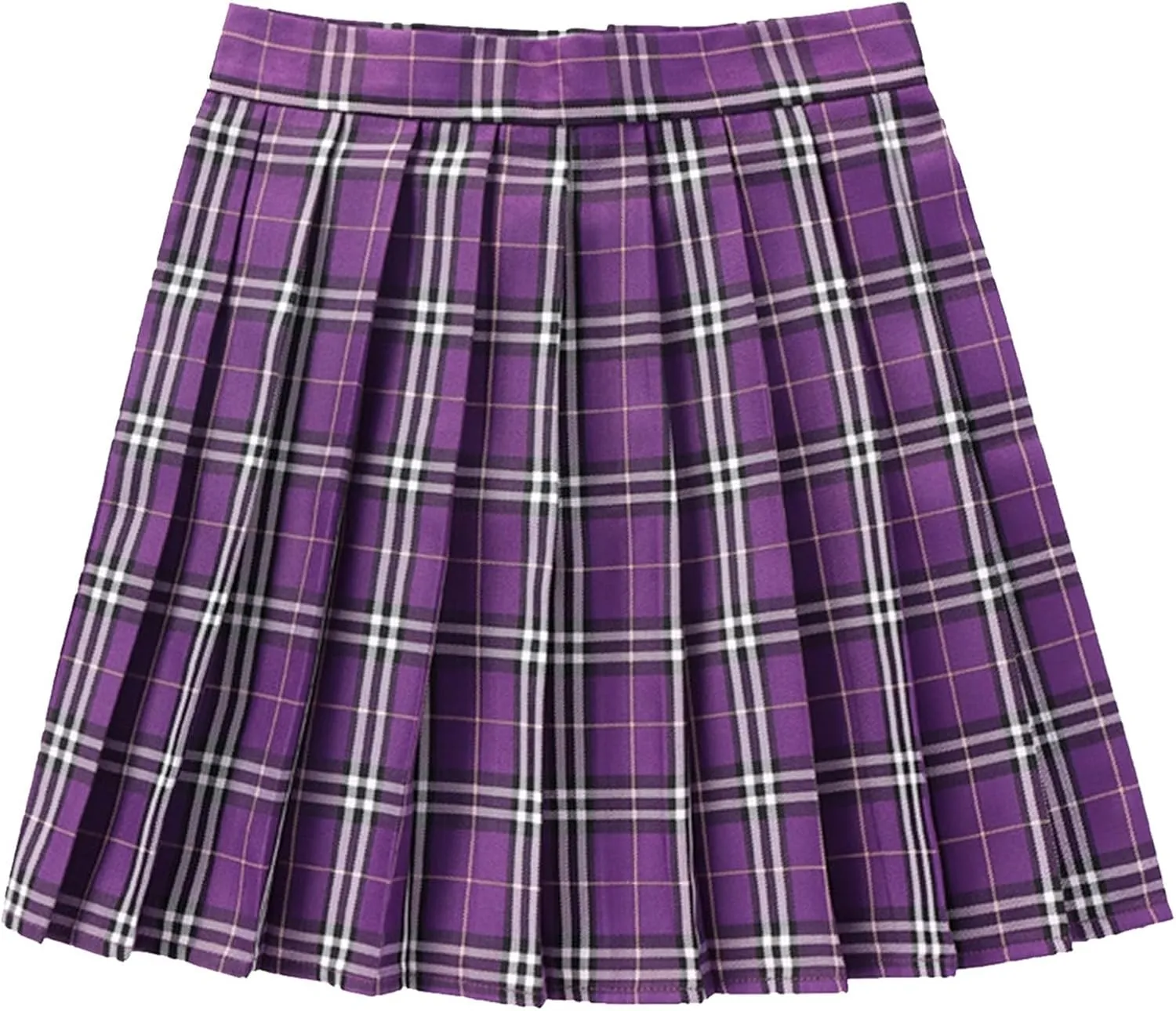 Women's Pleated Skirt High Waisted A Line Casual Mini Skirts Basic Casual Skirts A-Line Stretchy Skater Party Skirt