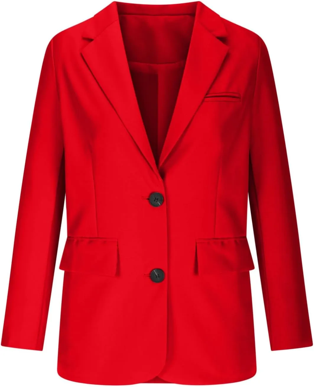 Women's Rolled Up Long Sleeve Blazers Open Front Button Cardigan Jacket Lightweight Casual Loose Fit Suits Jackets