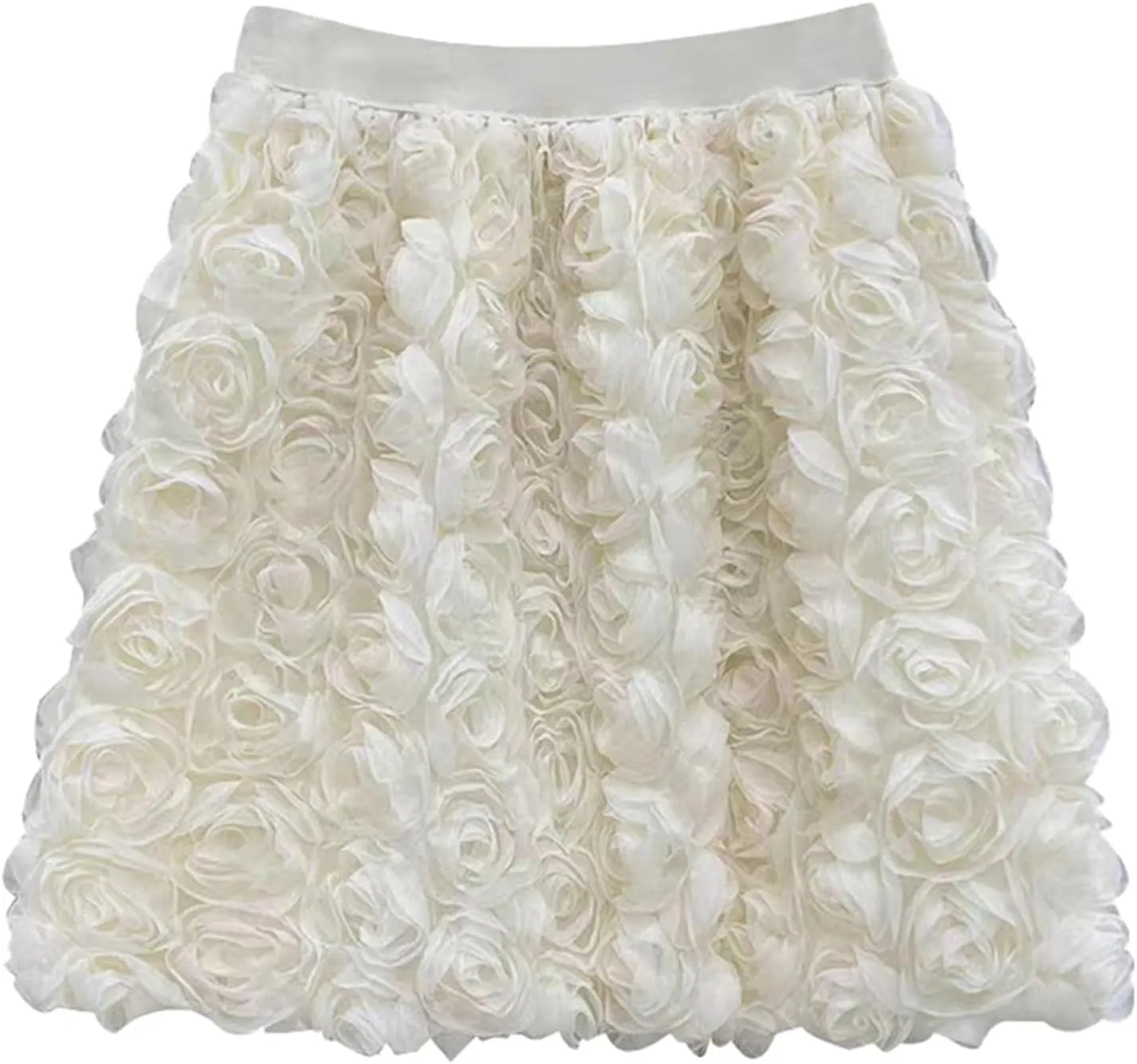Womens Skirts for Summer Trendy High Elastic Waist Loose A-Line Comfy Casual Party Sheer Mini Skirts for Women