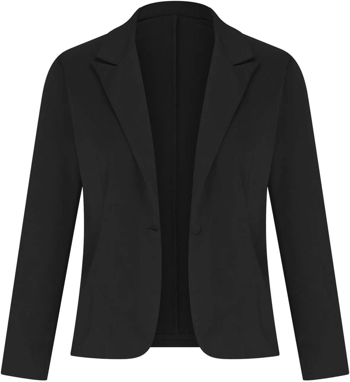 Womens Stretch Blazers for Work Casual 3/4 Sleeve Lightweight Office Work Suit Jacket Boyfriend Blazer Jacket