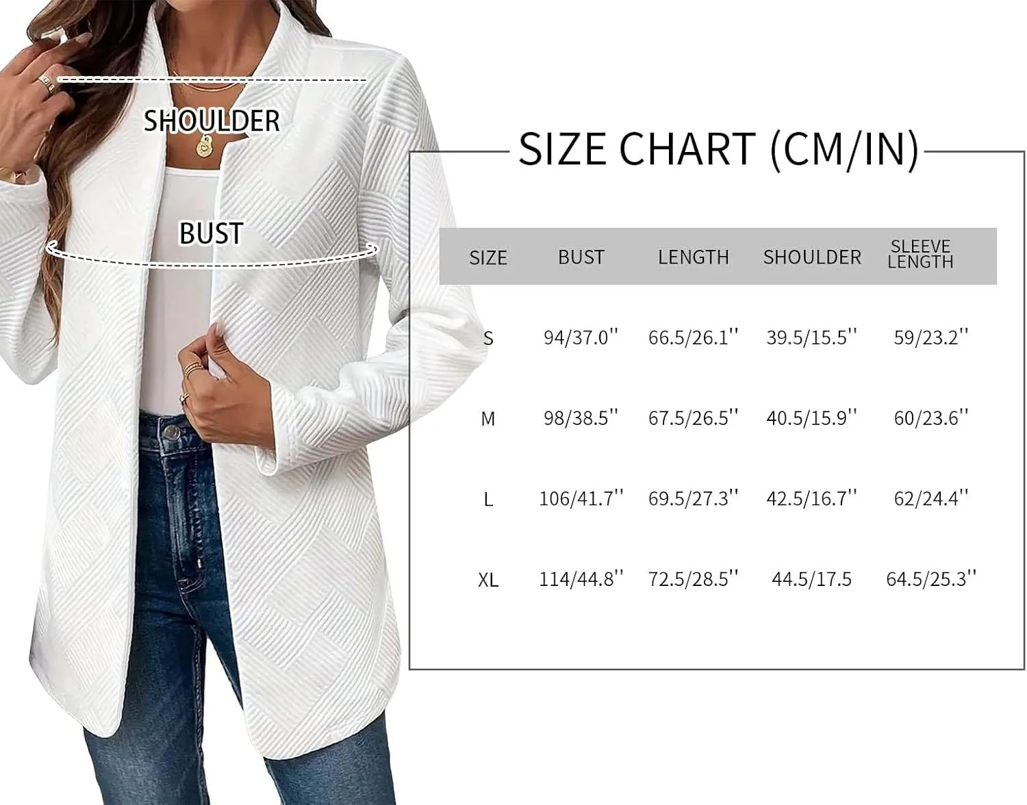 Womens Striped Tweed Blazer 2024 Fall Long Causal Open Front Notched Collarless Work Office Sweater Jackets
