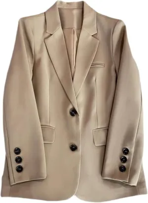 Women's Suit Spring Korean-Style Loose Straight Blazer Jacket