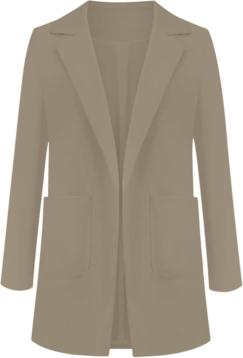 Women's Summer Blazer Lapel Sleeveless Pocket Dressy Casual Business Outdoor Solid Color Stylish Lightweight