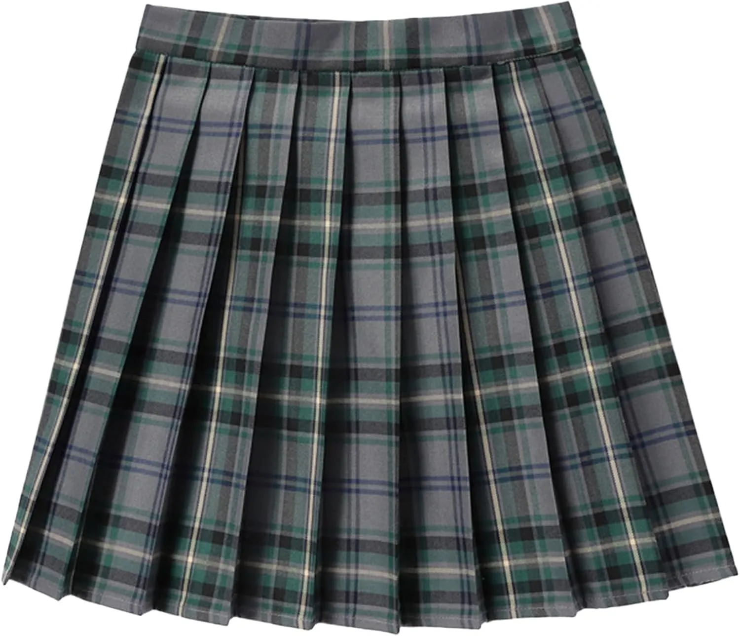 Womens Summer Skirt Girls Women's Casual Plaid High Waist Pleated A Line Mini Skirt Tutu for Women Girls