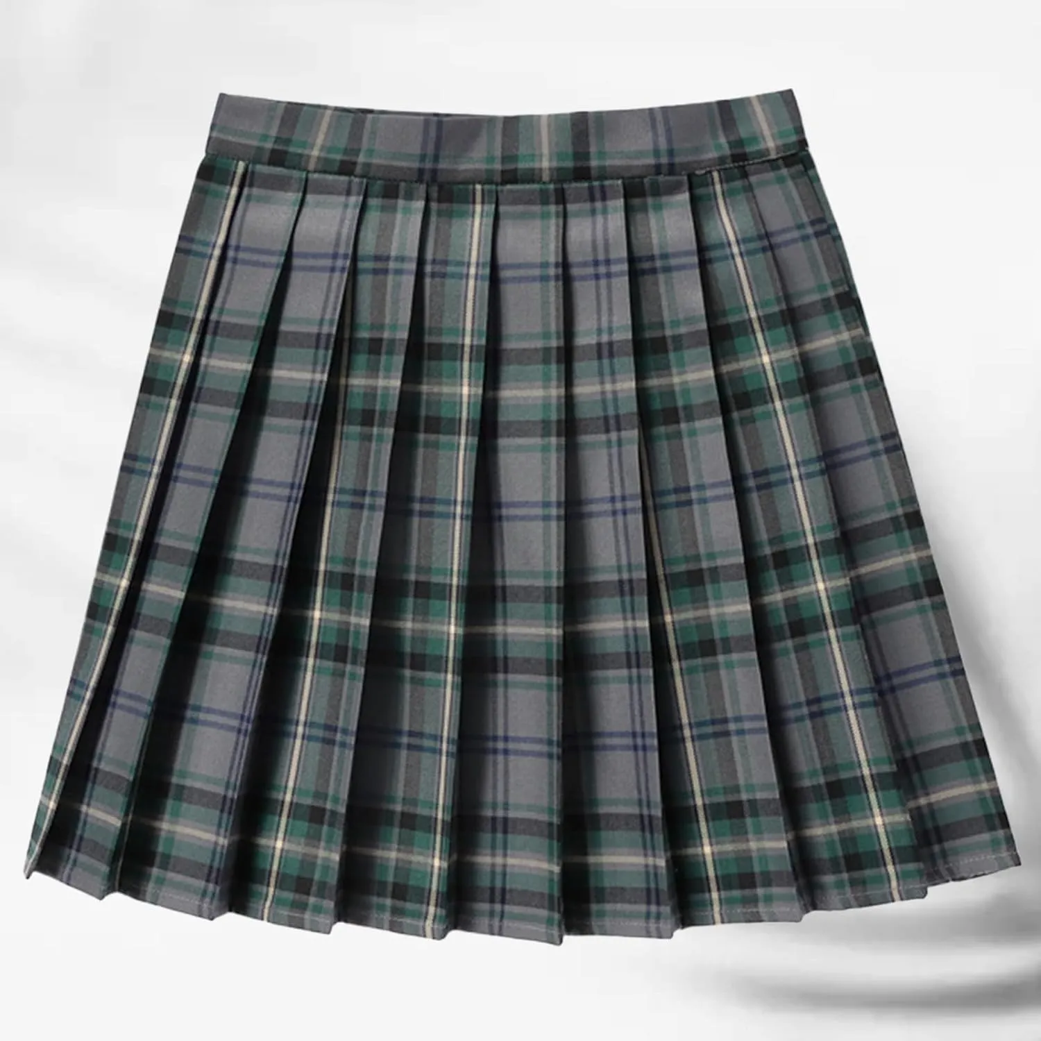 Womens Summer Skirt Girls Women's Casual Plaid High Waist Pleated A Line Mini Skirt Tutu for Women Girls